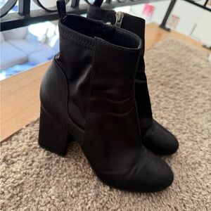 Marc Fisher Black Heeled Boots